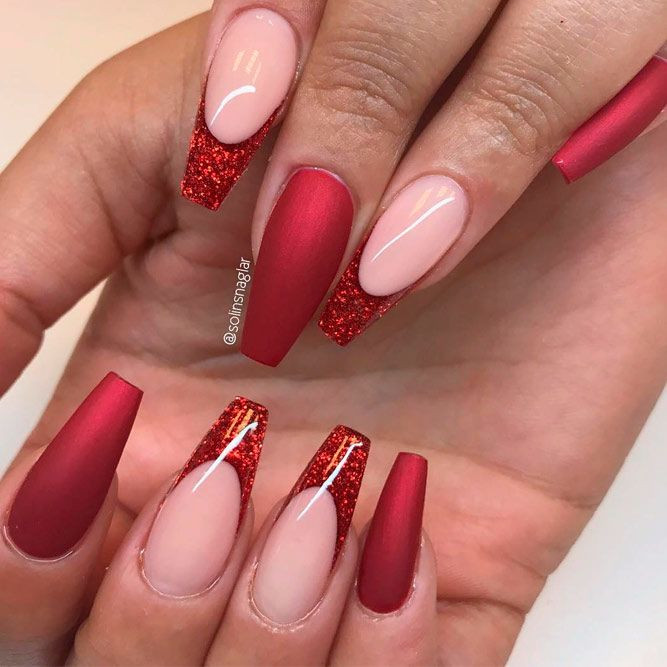Red Glitter Nails
 Red Nails To Inspire Your Next Manicure