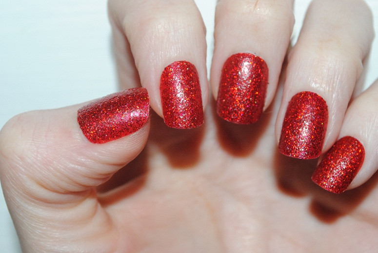 Red Glitter Nails
 Elegant Touch Glitter Nails Really Ree