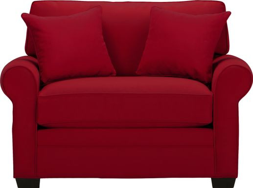 Red Living Room Chair
 Red Chairs Fabric Microfiber Living Room