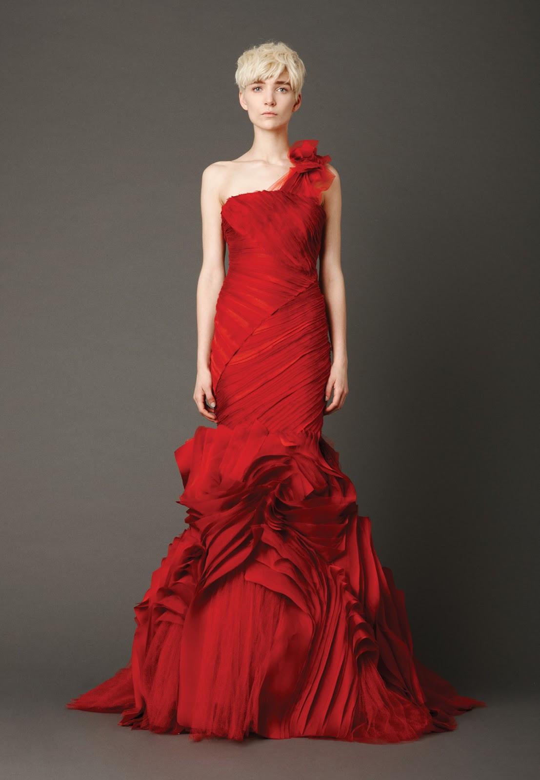 Red Mermaid Wedding Dress
 DressyBridal Learn Wedding Dresses 2013 Trends from Vera