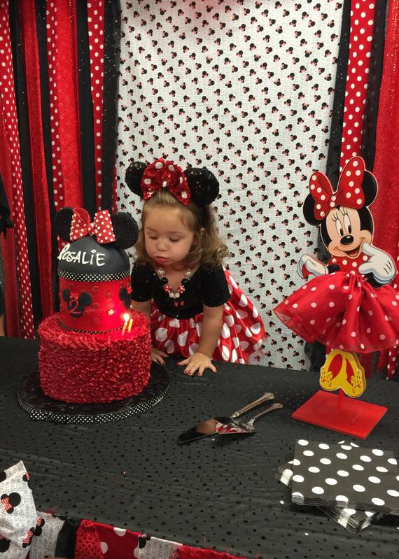 Red Minnie Mouse Birthday Decorations
 Minnie Mouse Tutu Birthday Decoration Tutu by