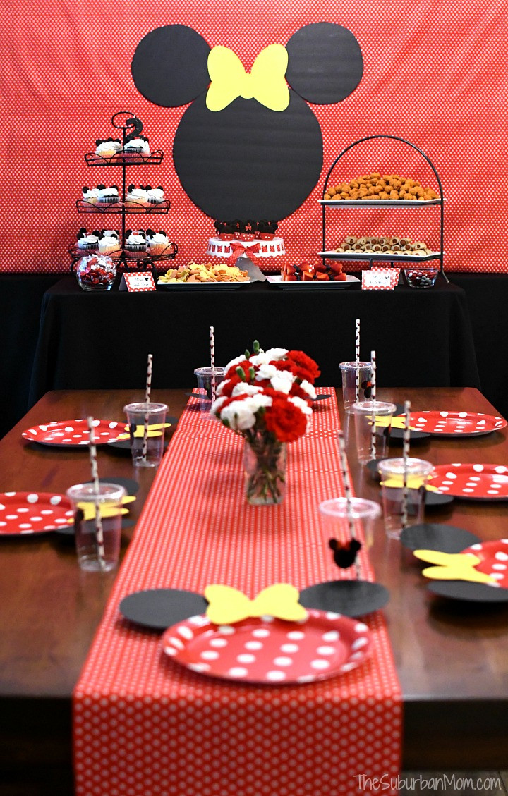 Red Minnie Mouse Birthday Decorations
 Minnie Mouse Birthday Party Ideas The Suburban Mom