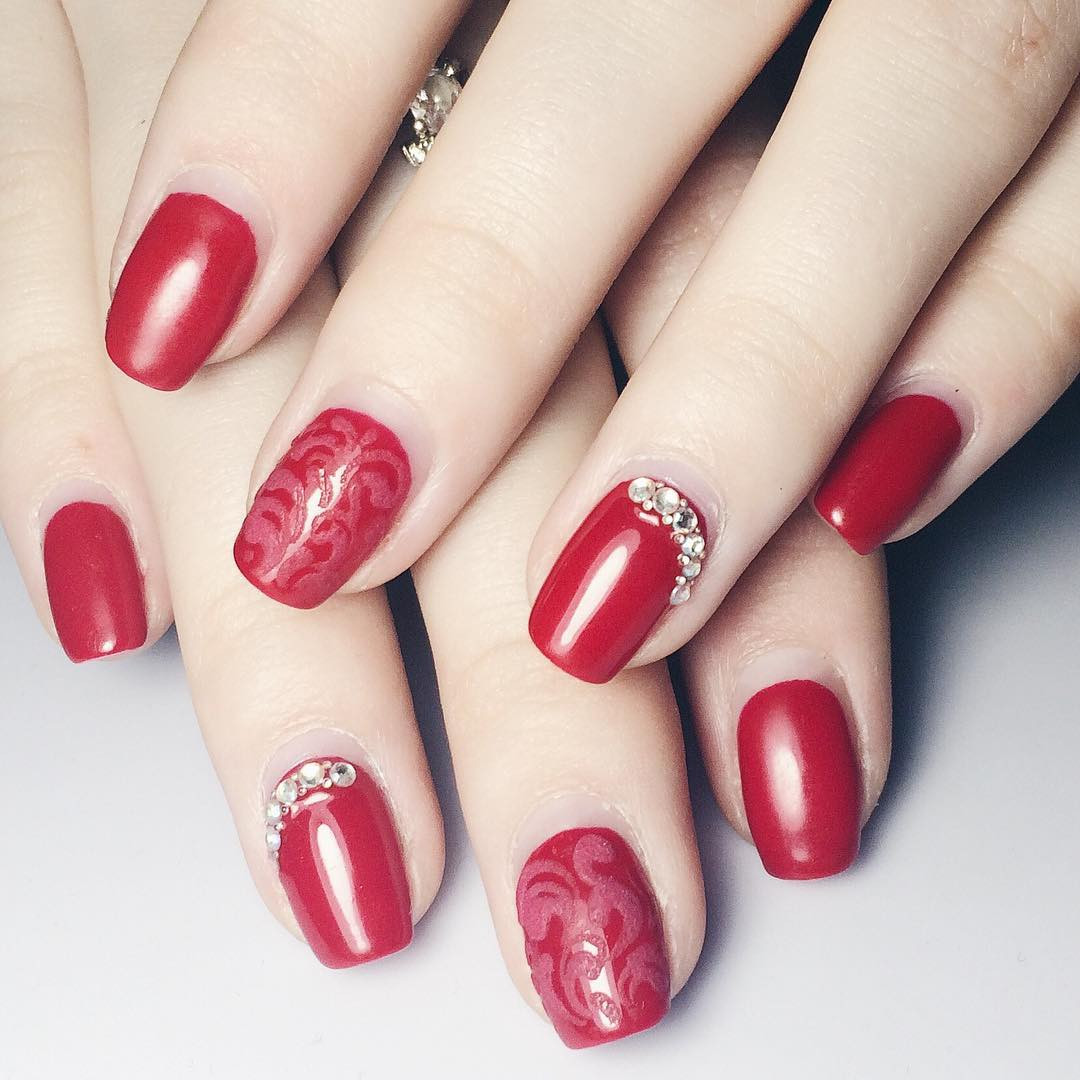 Red Nail Ideas
 Beautiful Red Nail Art Designs