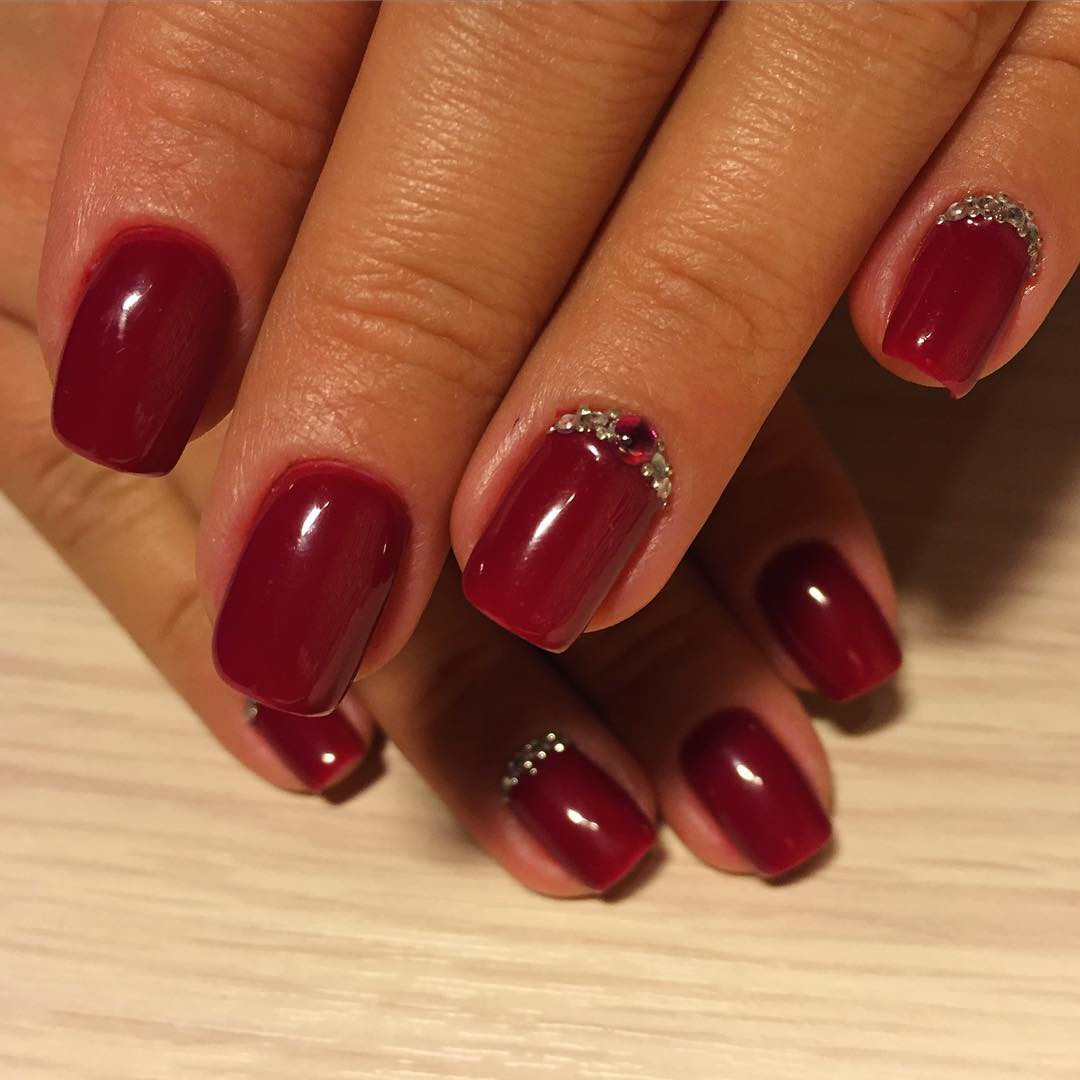 Red Nail Ideas
 24 Dark Red Nail Art Designs Ideas