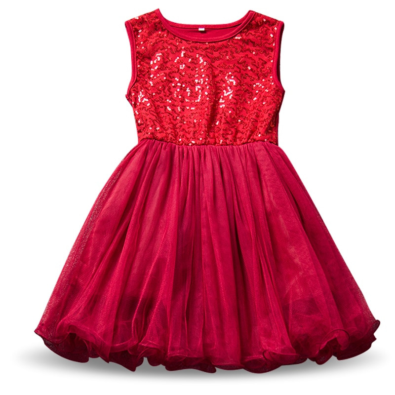 Red Party Dresses For Kids
 Baby Girls Kids Christmas Party Red Dress Children New