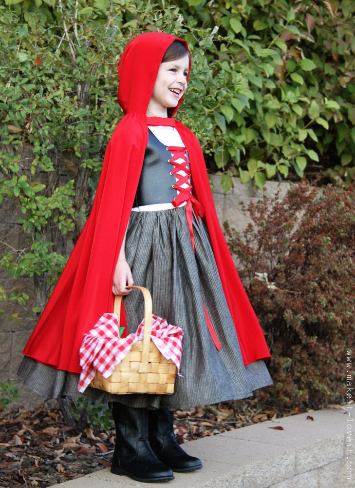 Red Riding Hood Costume DIY
 little red riding hood costume for kids