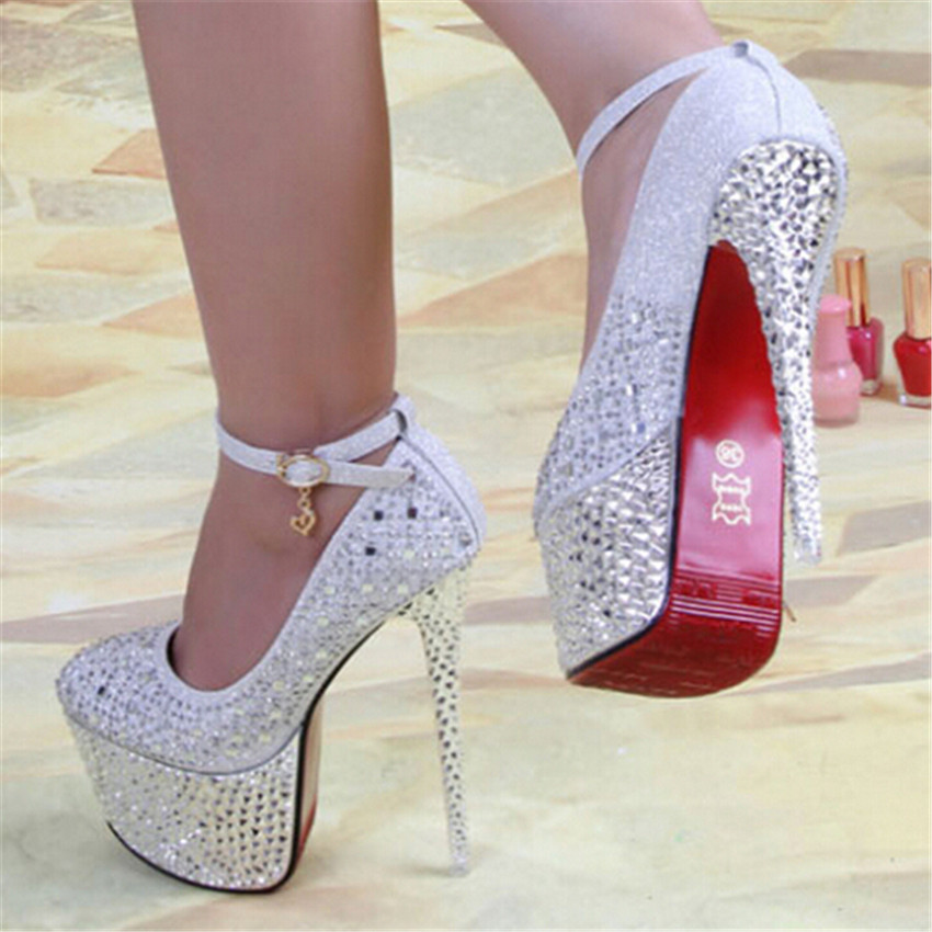 Red Shoes For Wedding
 2014 New arrive women s pumps 16cm red bottom high heels