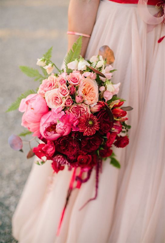 Red Wedding Flowers
 Pink Blush Peach Wedding Color Ideas DeerPearlFlowers