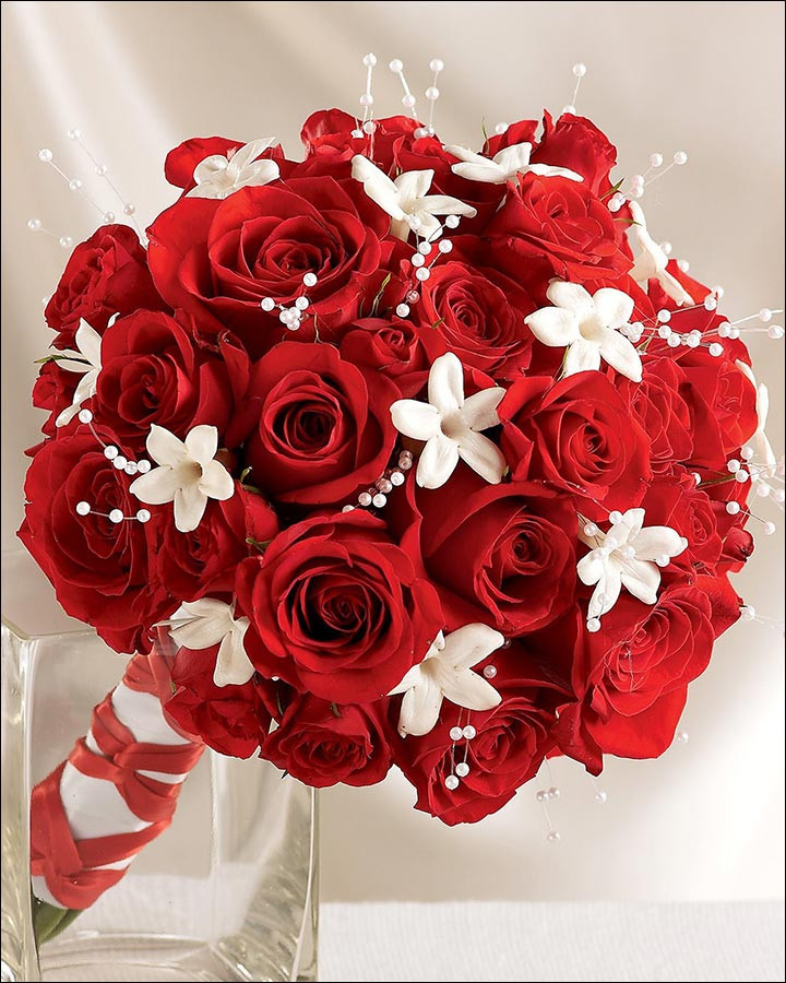 Red Wedding Flowers
 Red Rose Wedding Bouquets 20 Ravishing Reds To Choose From