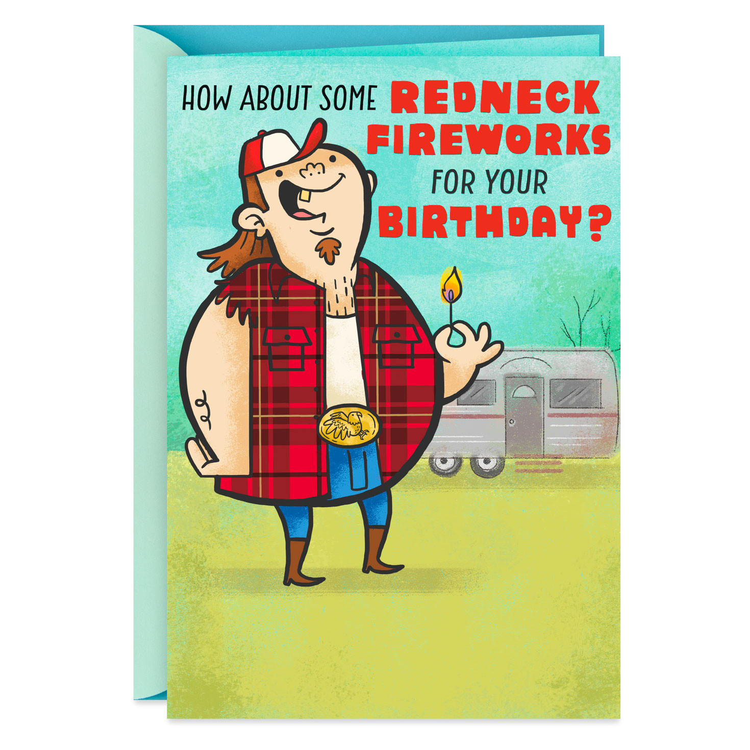 Redneck Birthday Wishes
 Redneck Fireworks Birthday Card With Sound Greeting