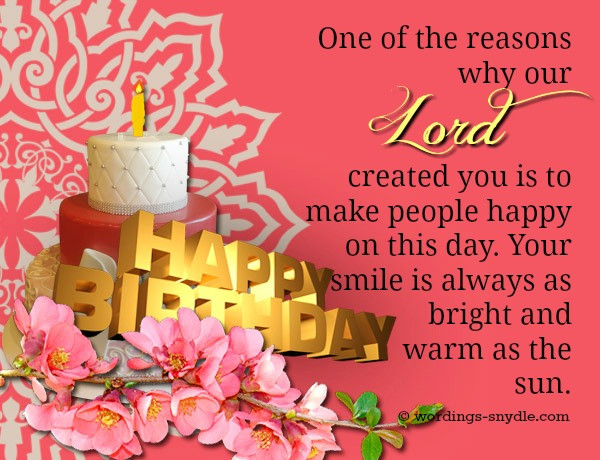 Religious Happy Birthday Wishes
 Christian Birthday Wordings and Messages – Wordings and