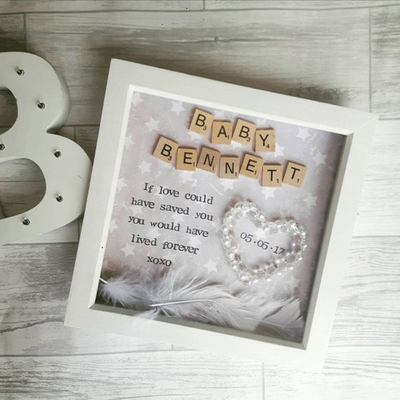 Remembrance Gifts For Loss Of Baby
 Baby Memorial Frame Bereavement Gift Rainbow Baby Sympathy