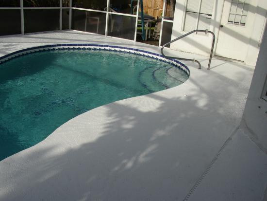 Repainting Pool Deck
 Pool Deck Surface Repaint