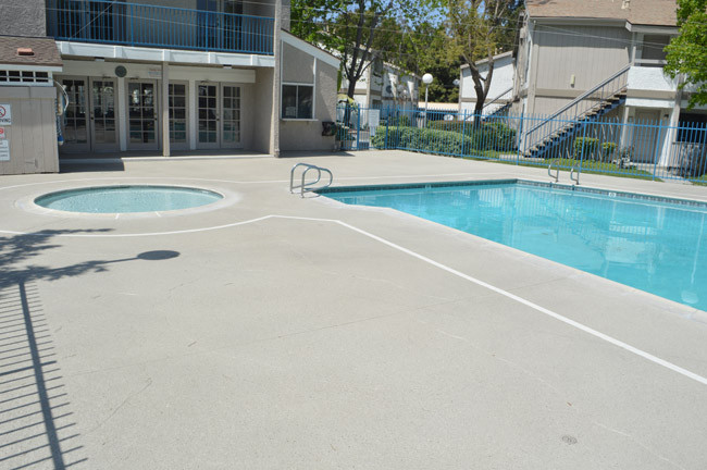 Repainting Pool Deck
 Concrete Pool Deck Services Orange County CA 714 563 4141