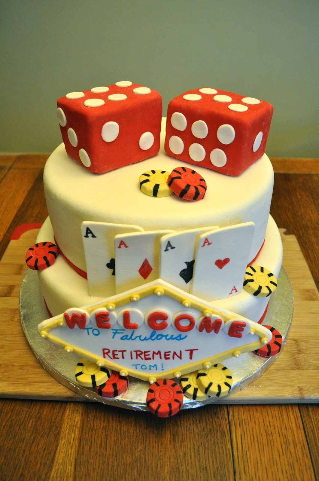 Retirement Party Cakes Ideas
 Cakes by Setia Retirement Cake Vegas Style