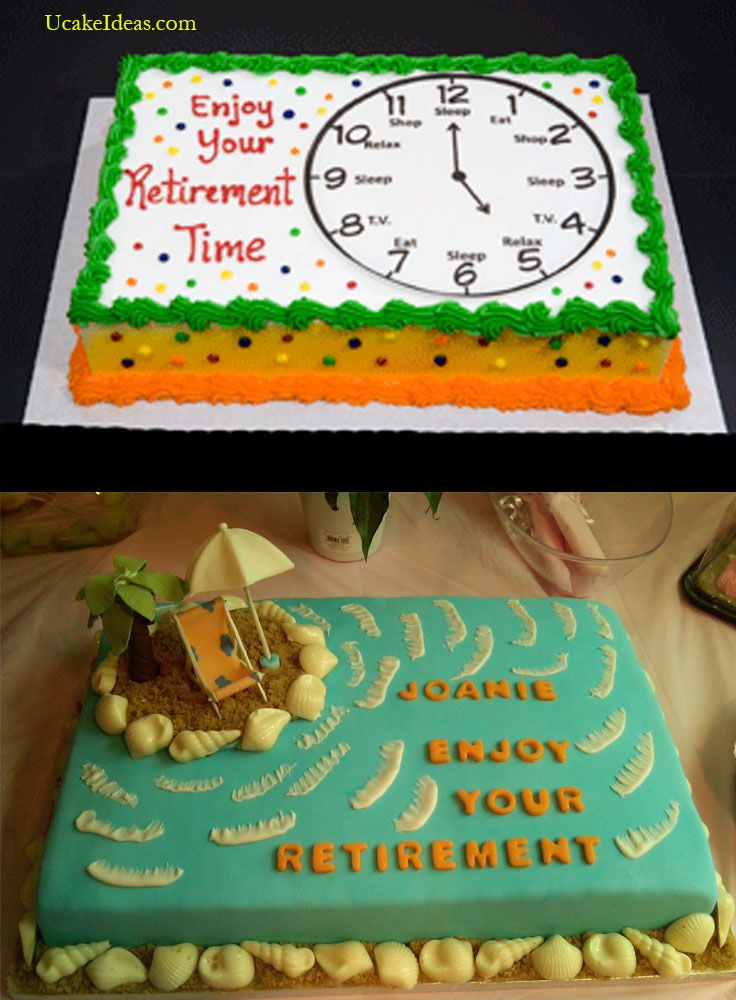 Retirement Party Cakes Ideas
 989 best sheet cakes images on Pinterest