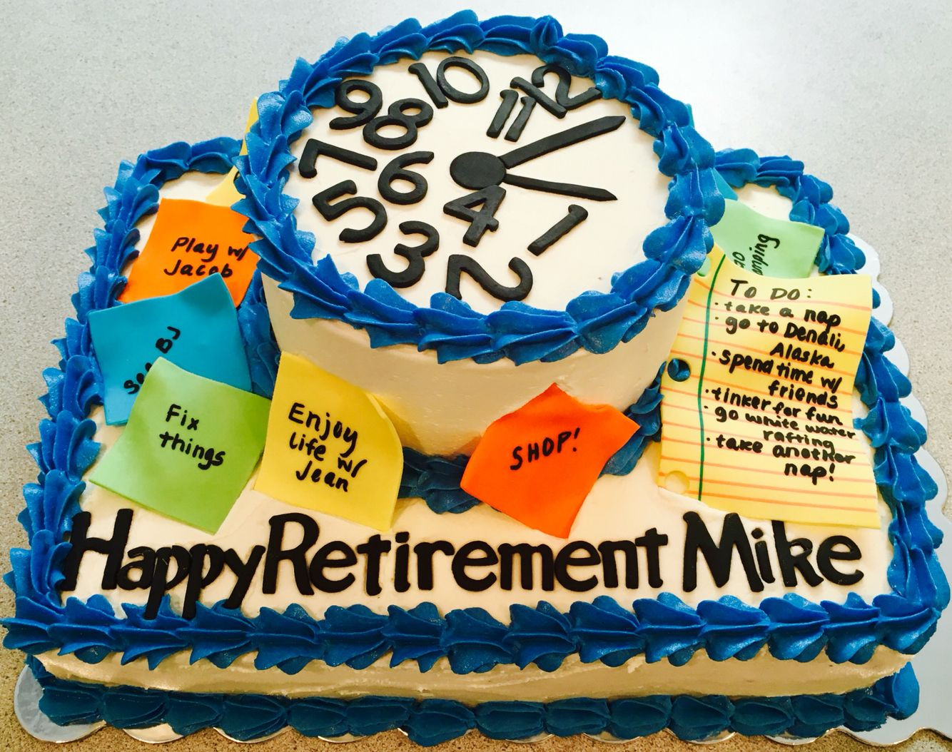 Retirement Party Cakes Ideas
 Clock retirement cake Visit Bubba & Bellie s Creative