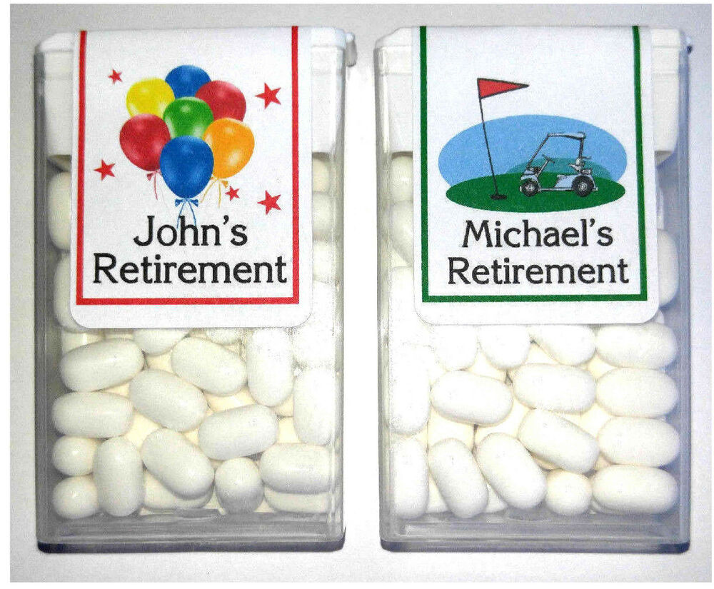 Retirement Party Favor Ideas
 14 RETIREMENT PARTY FAVORS Tic Tac Labels