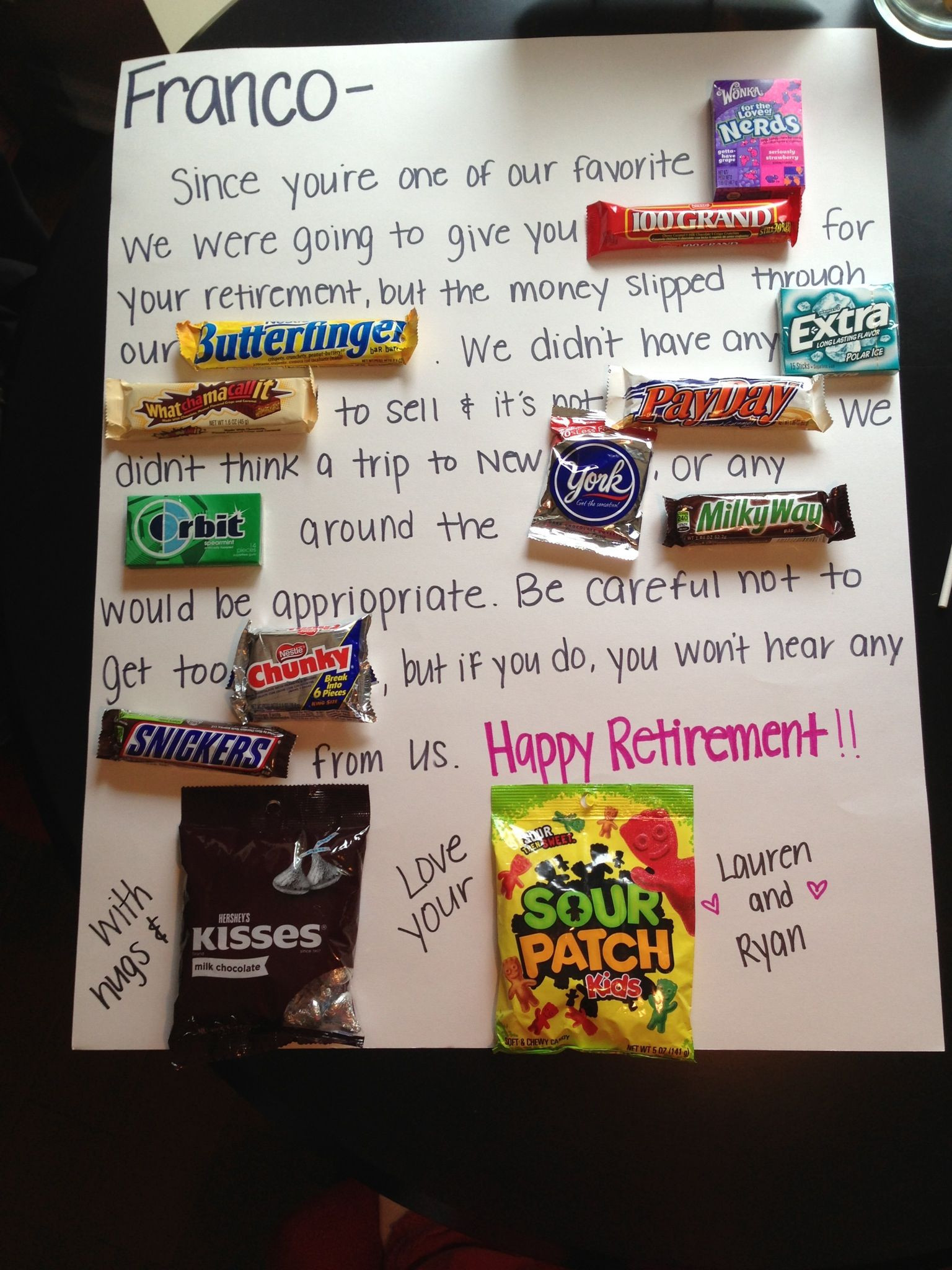 Retirement Party Gifts Ideas
 DIY Retirement Gift