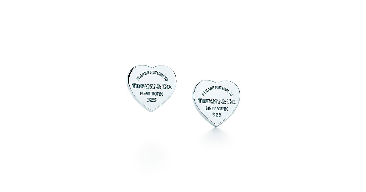 Return To Tiffany Earrings
 Return to Tiffany™ mini heart tag earrings in sterling