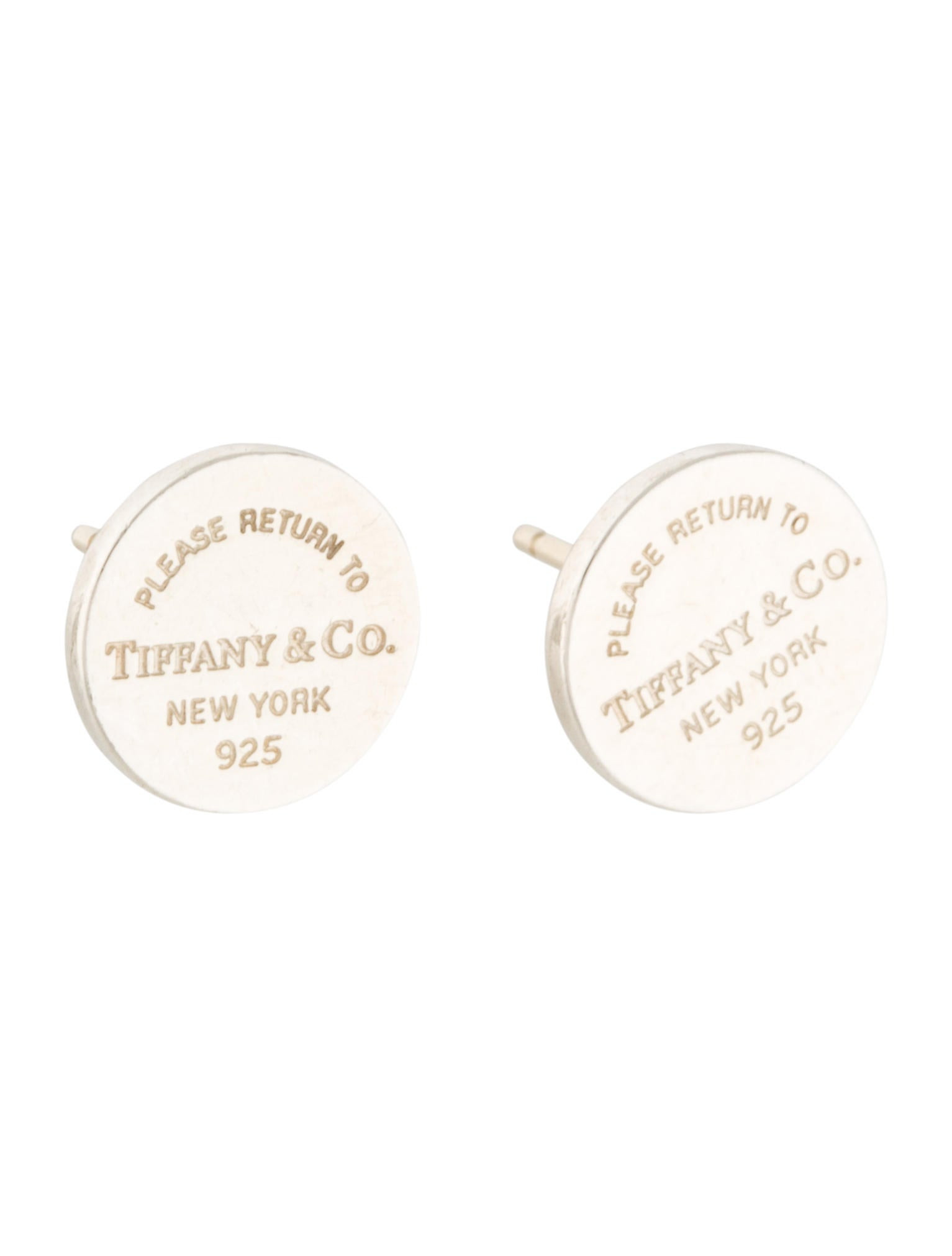 Return To Tiffany Earrings
 Tiffany & Co Return To Tiffany Circle Stud Earrings