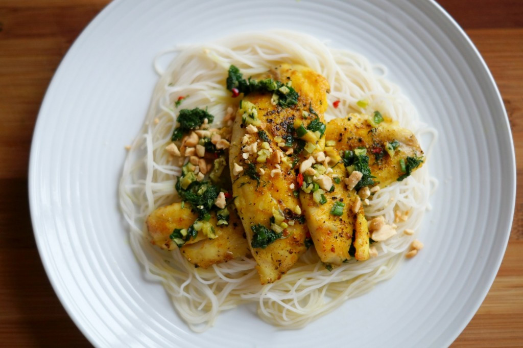 Rice Noodles Fish Book
 Cooking for 2 Vietnamese Style Fish with Rice Noodles