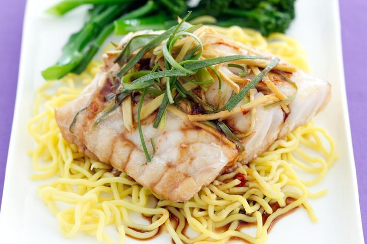 Rice Noodles Fish Book
 Chilli soy fish with egg noodles