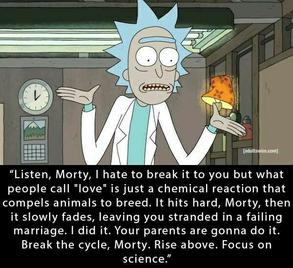 Rick And Morty Life Quotes
 Why do people have so hard time respecting love Page 3