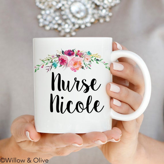 Rn Graduation Gift Ideas
 Nurse Mugs RN Mugs Personalized Nurse Mugs Custom Name Mug