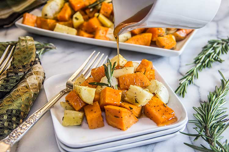 Roasted Winter Root Vegetables
 Cider Glazed Roasted Root Ve ables The Scrumptious Pumpkin