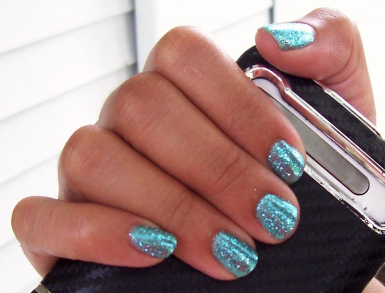 Rockstar Glitter Nails
 Kelly s rockstar nails MS Turquoise glitter over Iced