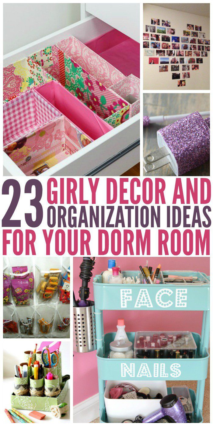 Room Organizers DIY
 23 Dorm Room Decor and Organization Ideas