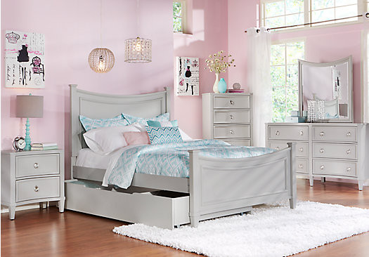 Room To Go Kids Furniture
 Jaclyn Place Gray 5 Pc Full Bedroom Full Bedroom Sets Colors