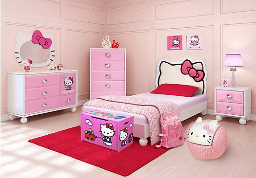 Room To Go Kids Outlet
 Shop for a Hello Kitty Twin Bedroom at Rooms To Go Kids