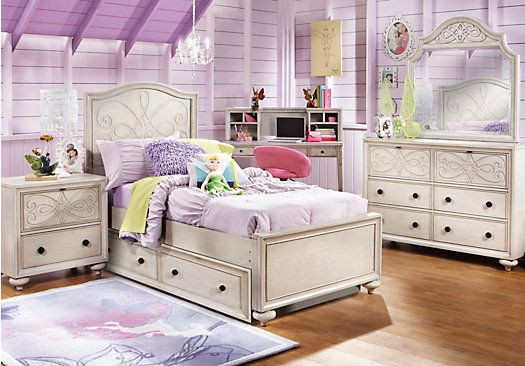Room To Go Kids Outlet
 picture of Disney Fairies 5 Pc Twin Bedroom from Girls