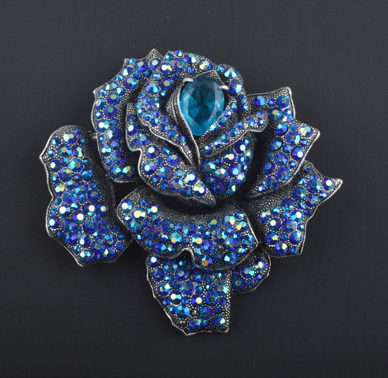 Rose Brooches
 line Buy Wholesale blue rose brooch from China blue rose