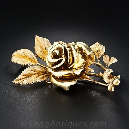 Rose Brooches
 Tiffany & Co Vintage Rose Brooch