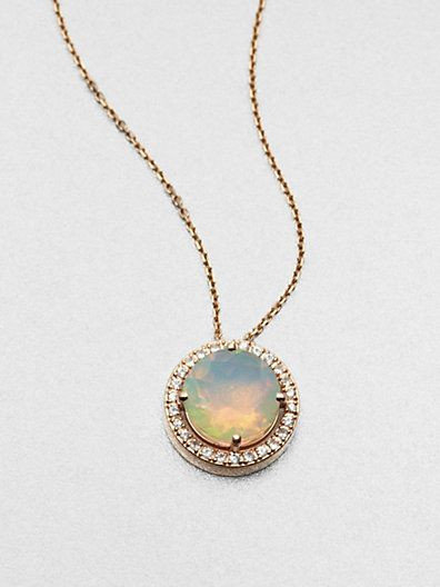 Rose Gold Opal Necklace
 Rose gold Opals and Pendant necklace on Pinterest