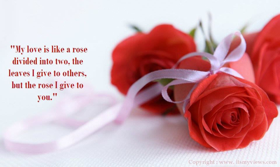 Rose Romantic Quotes
 Red Rose Love Quotes