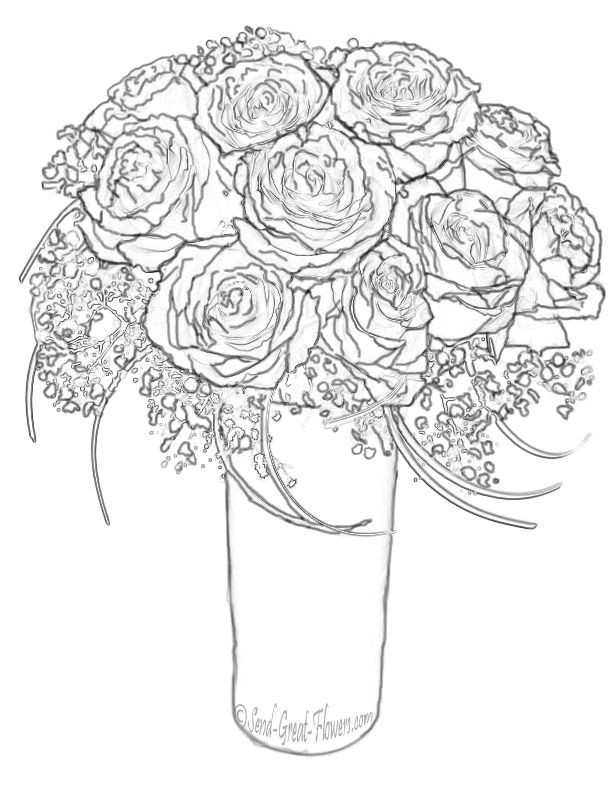 Roses Coloring Pages For Adults
 Free Coloring Pages Roses 147