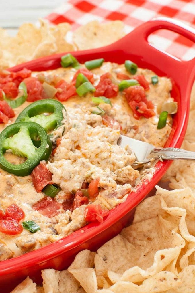 Rotel Dip Recipe With Ground Beef
 Crock Pot Rotel Dip with Ground Beef and Cheese Dip