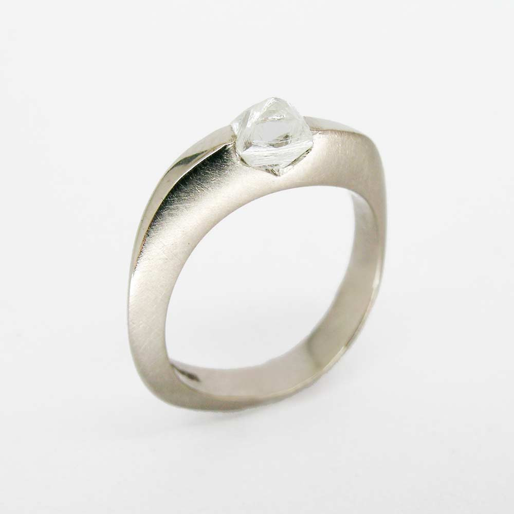Rough Cut Diamond Engagement Ring
 Rough cut diamond engagement ring