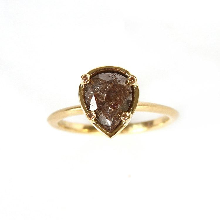 Rough Cut Diamond Engagement Ring
 Raw Diamond Ring Rough Cut Diamond Ring Raw Diamond