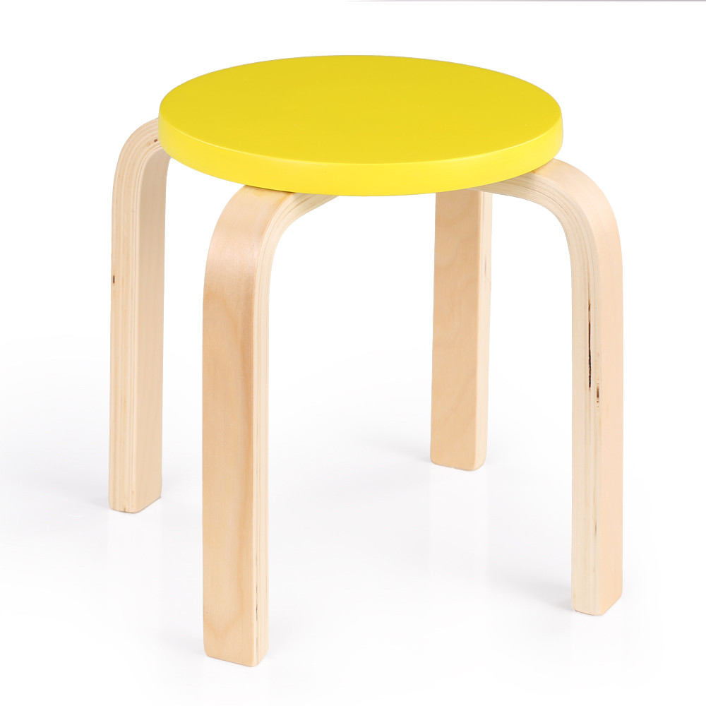Round Kids Table
 colorful iKayaa Cute Solid Wood Round Kids Table and 4