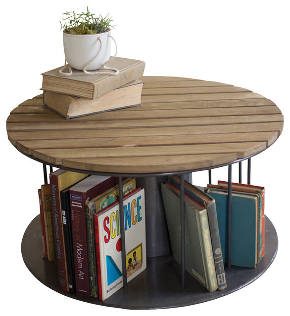 Round Kids Table
 Round Play Table w Book Storage Rustic Kids Tables
