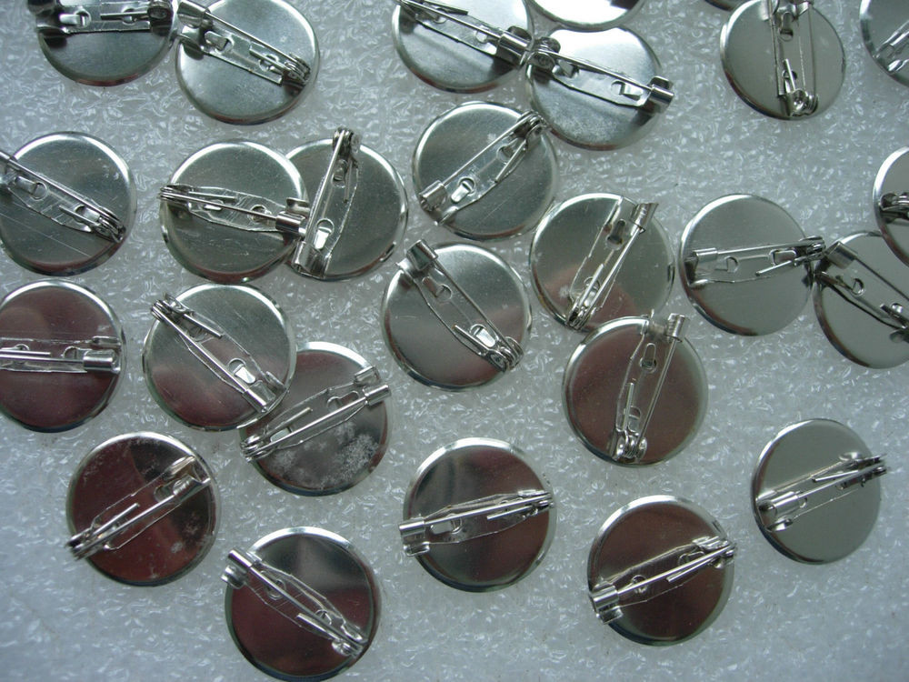 Round Pins
 VL08 18mm Nickel Round Pin Back Jewelry Findings Safety