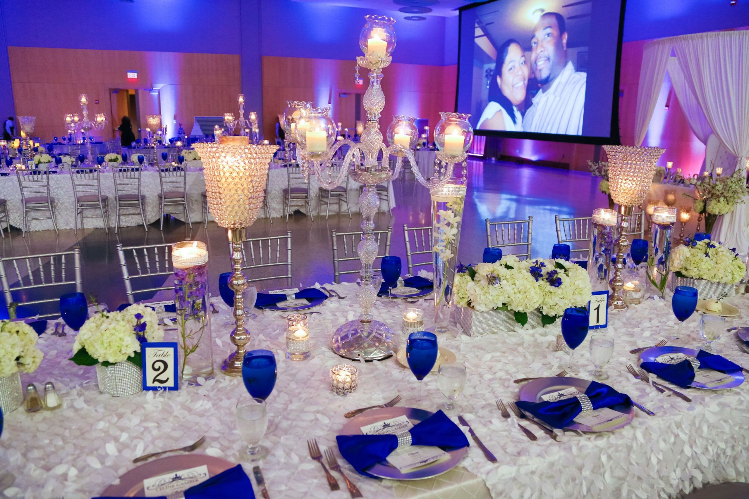 Royal Blue And Silver Wedding Decorations
 Our Royal Blue and White Wedding Bridal Party Blue