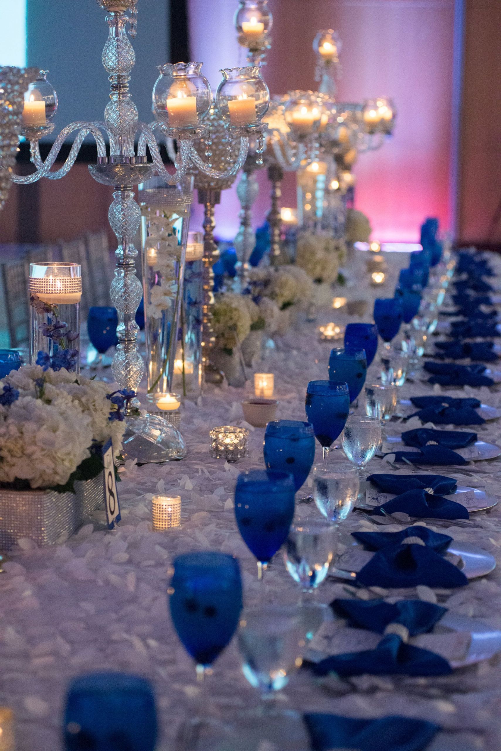 Royal Blue And Silver Wedding Decorations
 Our Royal Blue Wedding Family Styled Seating Reception