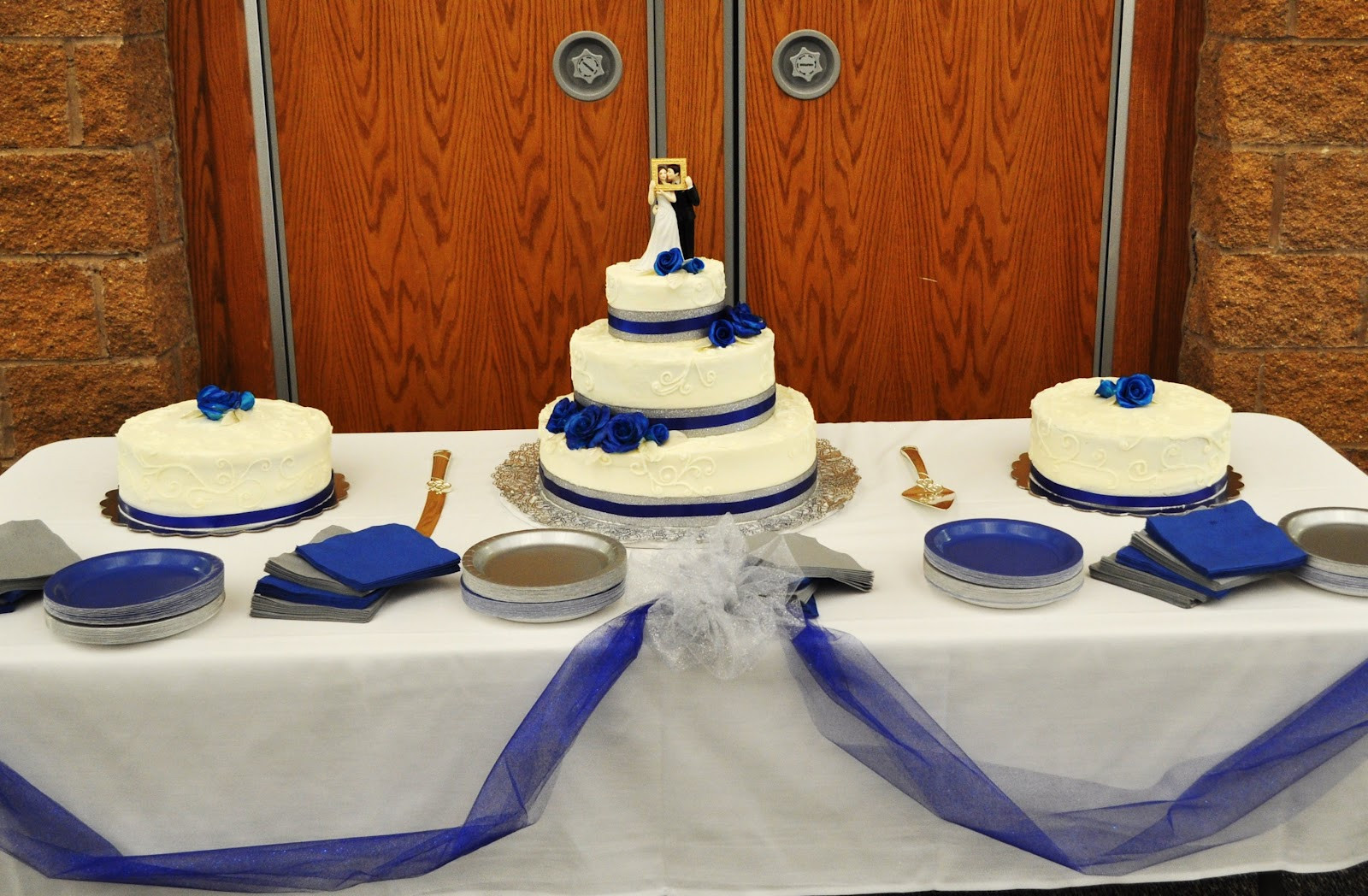 Royal Blue And Silver Wedding Decorations
 CakeJoy Royal Blue and Silver Wedding