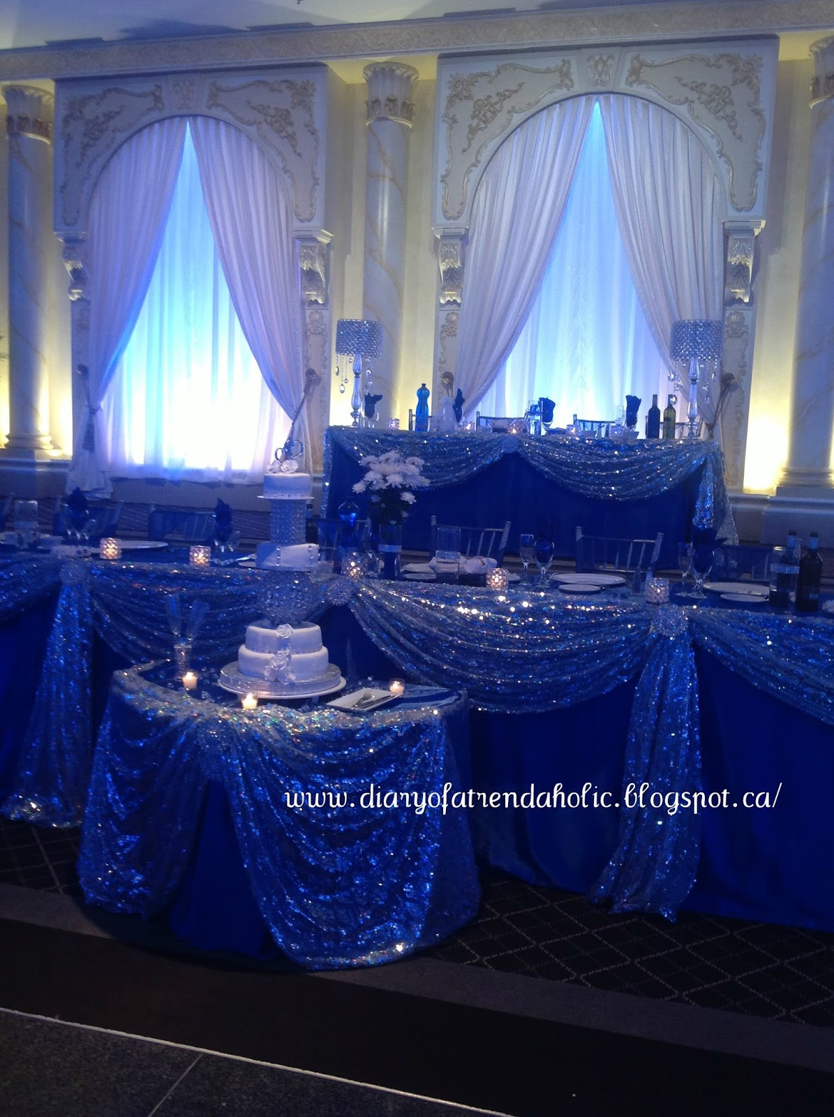 Royal Blue And Silver Wedding Decorations
 Diary of a Trendaholic Blue and Silver Wedding